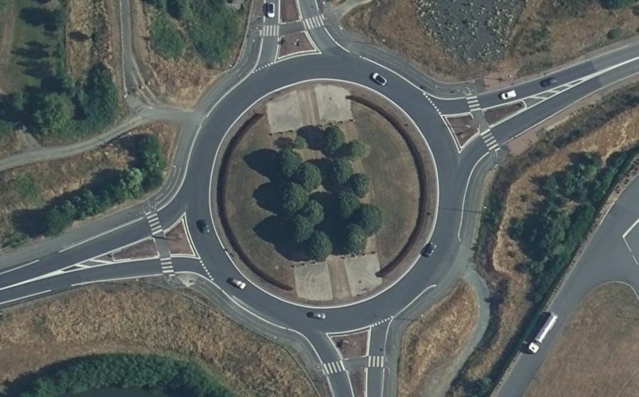 Vue aérienne du Porte de Saint-Georges