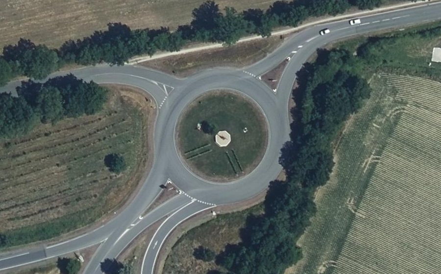 Vue aérienne du Rond-Point de Sangalhos