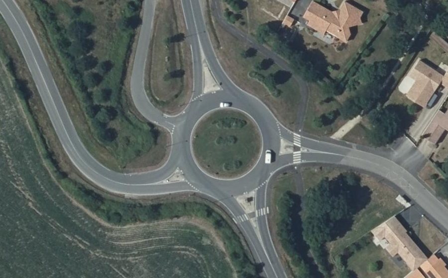 Vue aérienne du Giratoire des Laboureurs