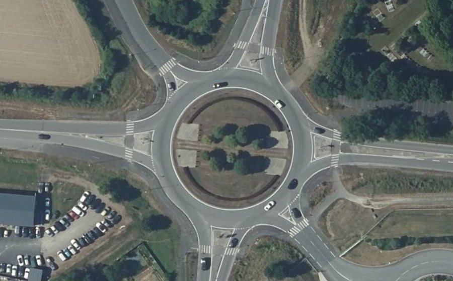 Vue aérienne du Porte de la Guyonnière