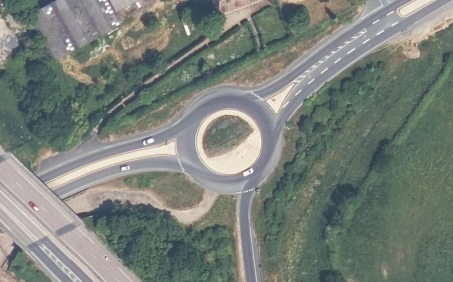 Vue aérienne du Route de Rouen