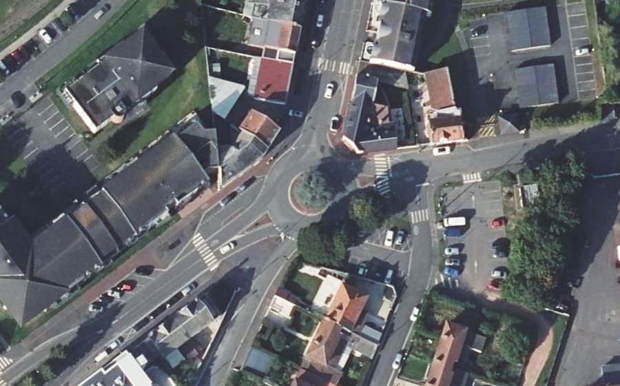 Vue aérienne du Place Chabot