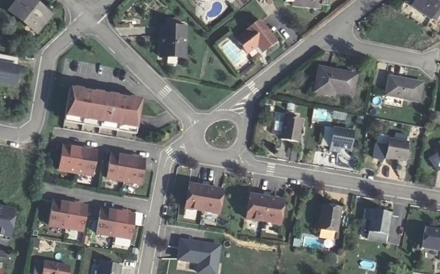 Vue aérienne du Rue des Coquelicots