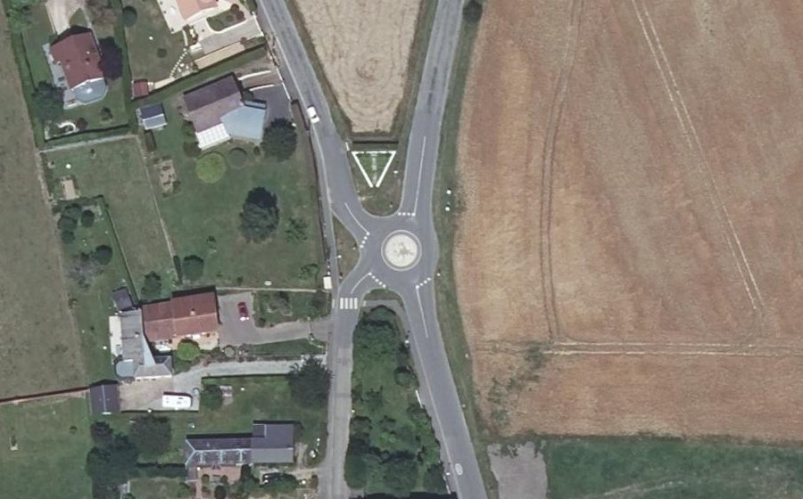 Vue aérienne du Rue de l'Église