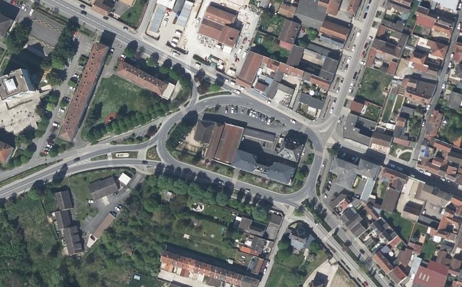 Vue aérienne du Boulevard de l'Ancien Rempart