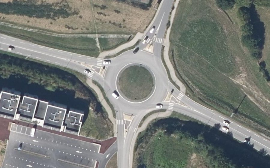 Vue aérienne du Boulevard de l'Europe