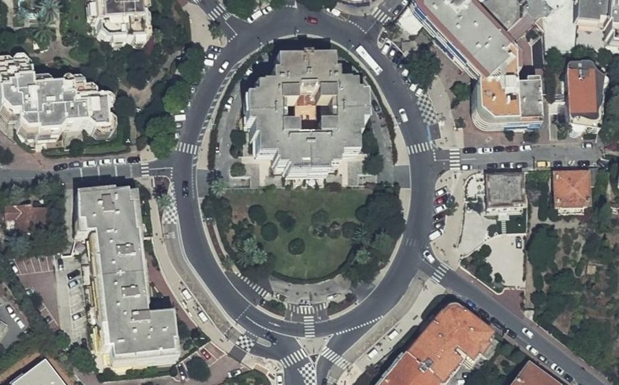 Vue aérienne du Rond-Point de Grande Bretagne