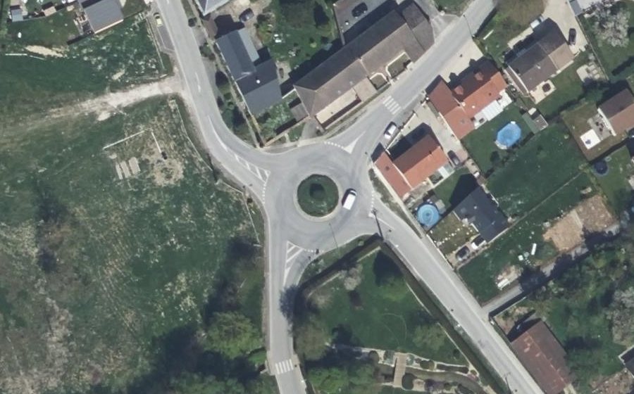 Vue aérienne du Rue du Château