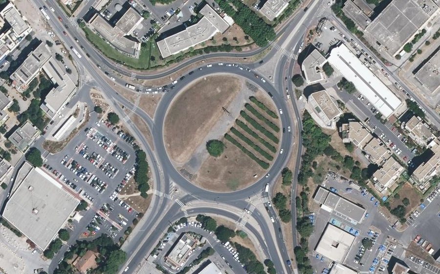 Vue aérienne du Place Flandres-Dunkerque