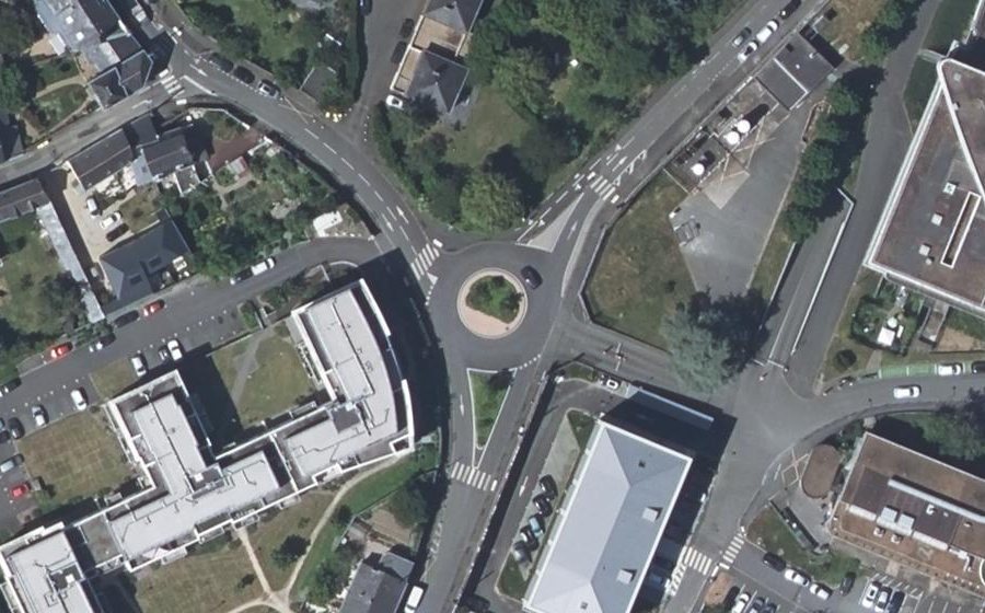 Vue aérienne du Rue du Figuier