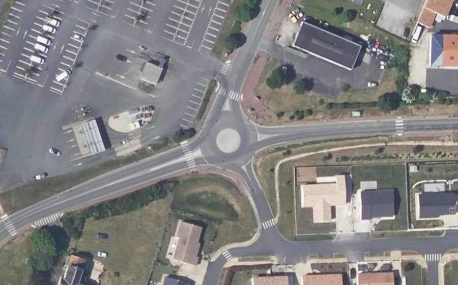 Vue aérienne du Route de la Picardière