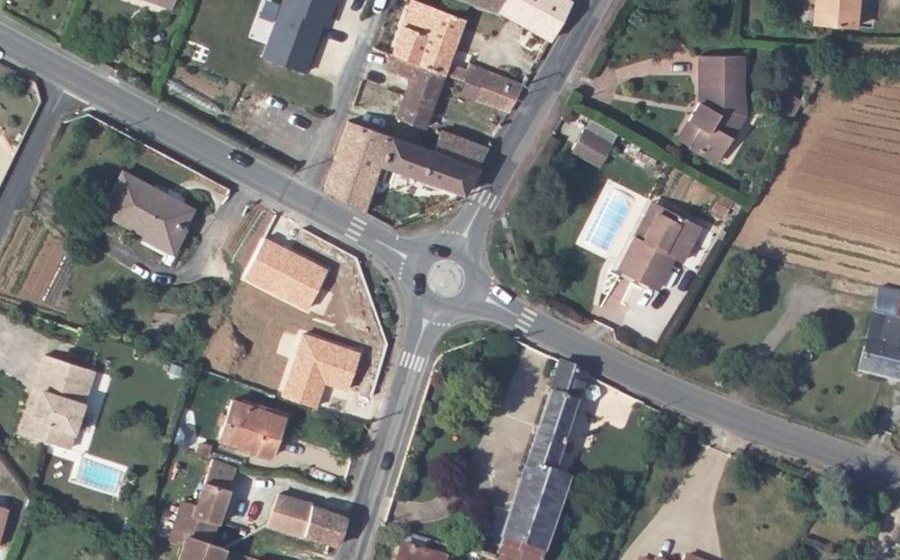 Vue aérienne du Route du Peu