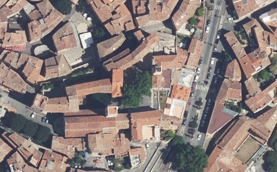 Vue aérienne du Place du 24 Août