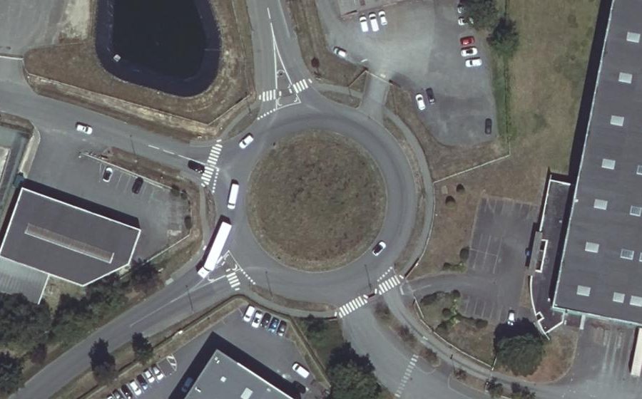 Vue aérienne du Rond-point anonyme n°7829379