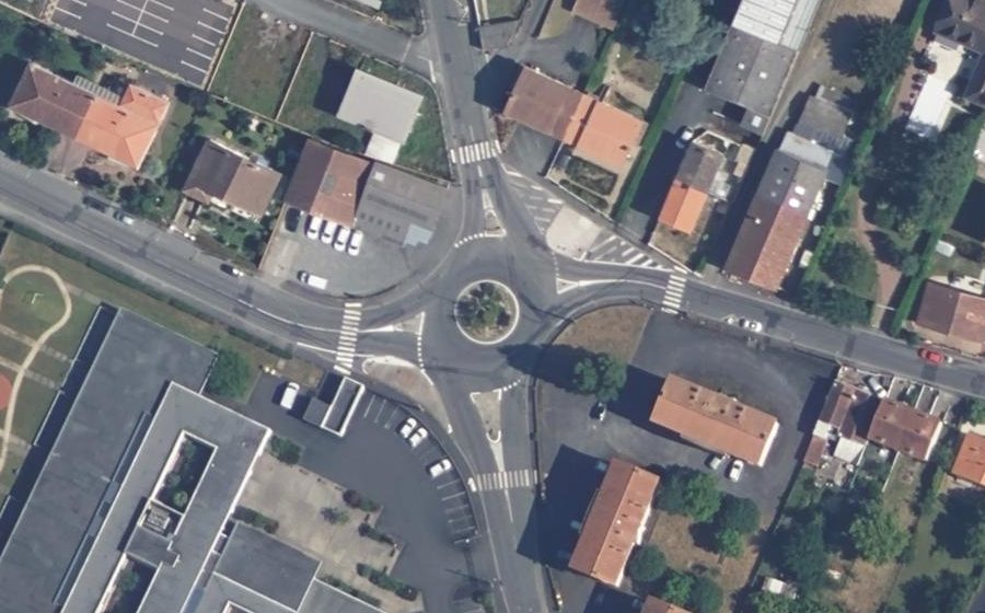 Vue aérienne du Rond-Point de Goise