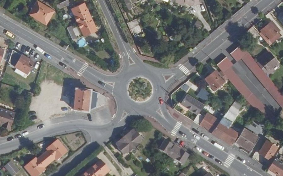 Vue aérienne du Carrefour du Balto