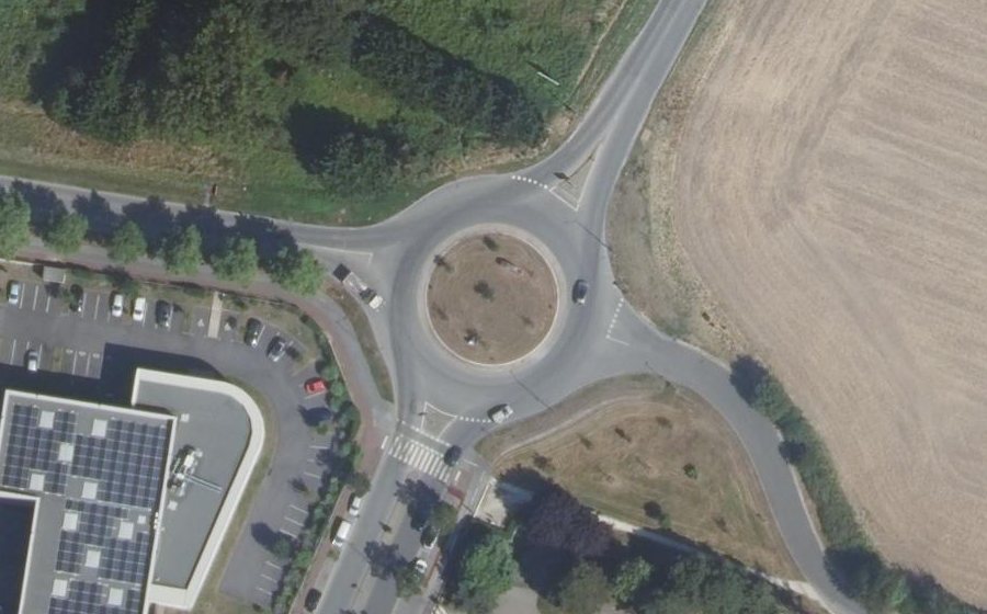 Vue aérienne du Avenue de Claye