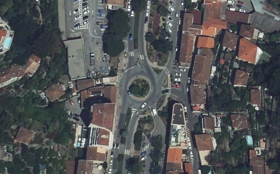 Vue aérienne du Rond-Point Dondera