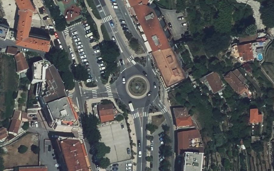 Vue aérienne du Rond-Point Taulaigo