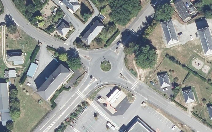Vue aérienne du Giratoire François Mitterrand