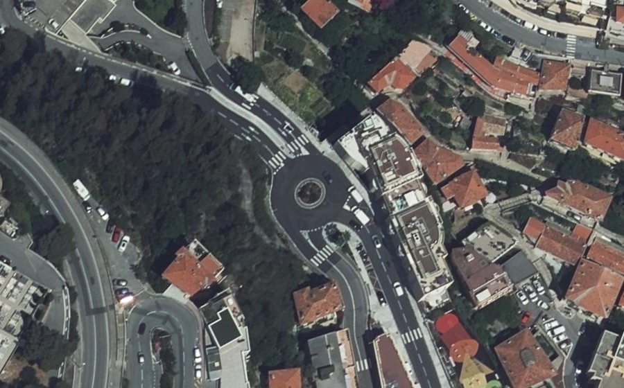 Vue aérienne du Rond-Point Georges Clemenceau
