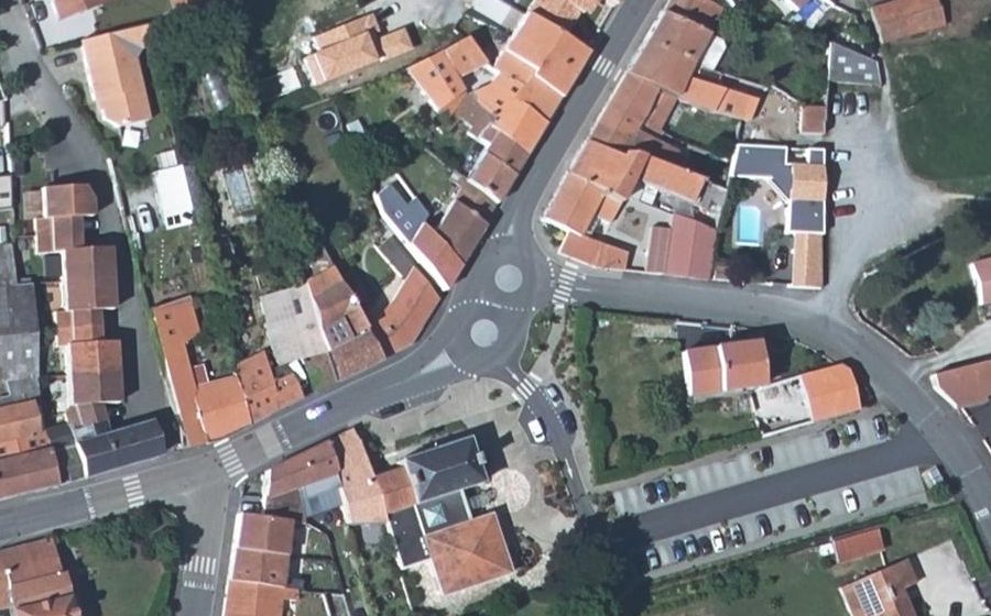 Vue aérienne du Rue Aristide Briand