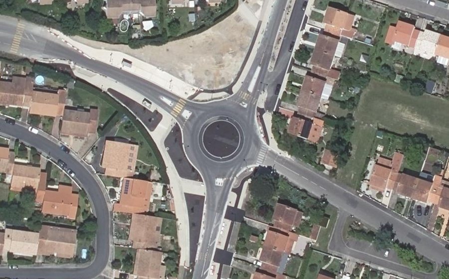 Vue aérienne du Avenue Félix Cailleau