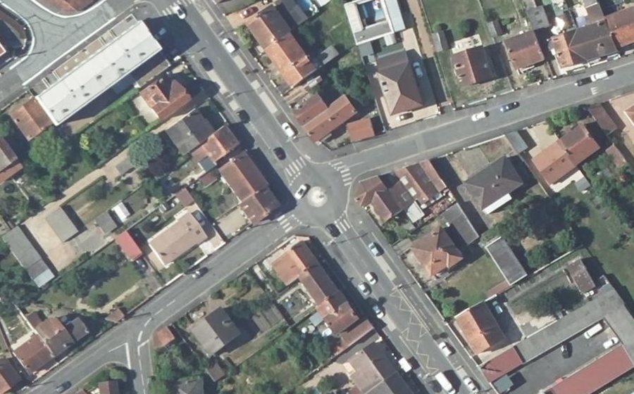 Vue aérienne du Avenue Albert Thomas