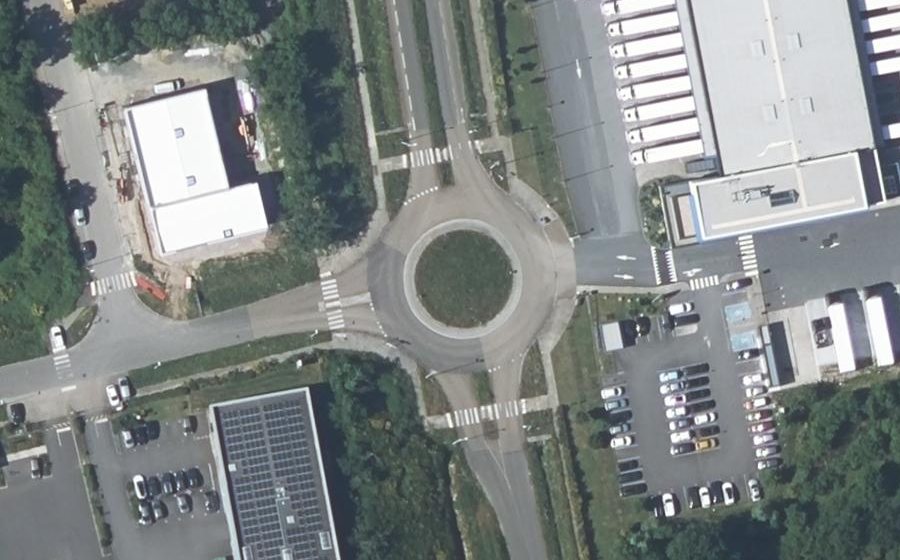 Vue aérienne du Boulevard Léonard de Vinci