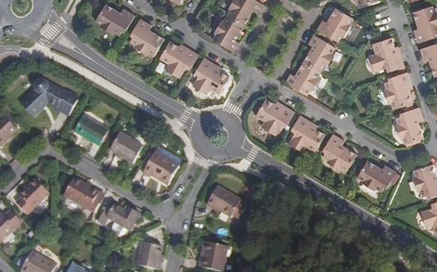 Vue aérienne du Route de Lésigny