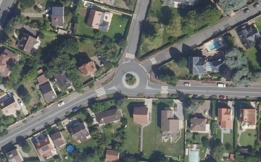 Vue aérienne du Boulevard du Général Leclerc