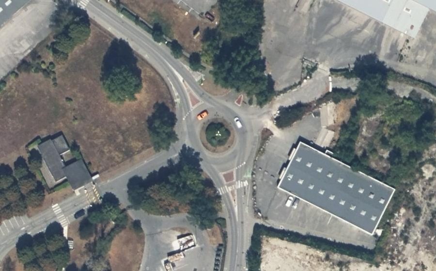 Vue aérienne du Rond-Point des Terrasses