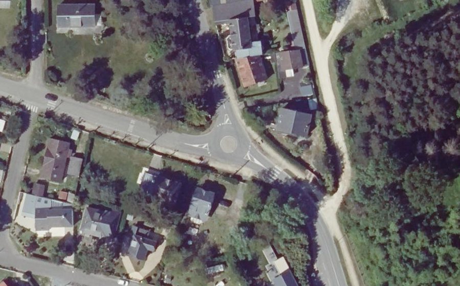 Vue aérienne du Rond-Point des Tennis