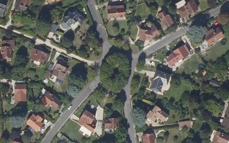 Vue aérienne du Place des Vergers