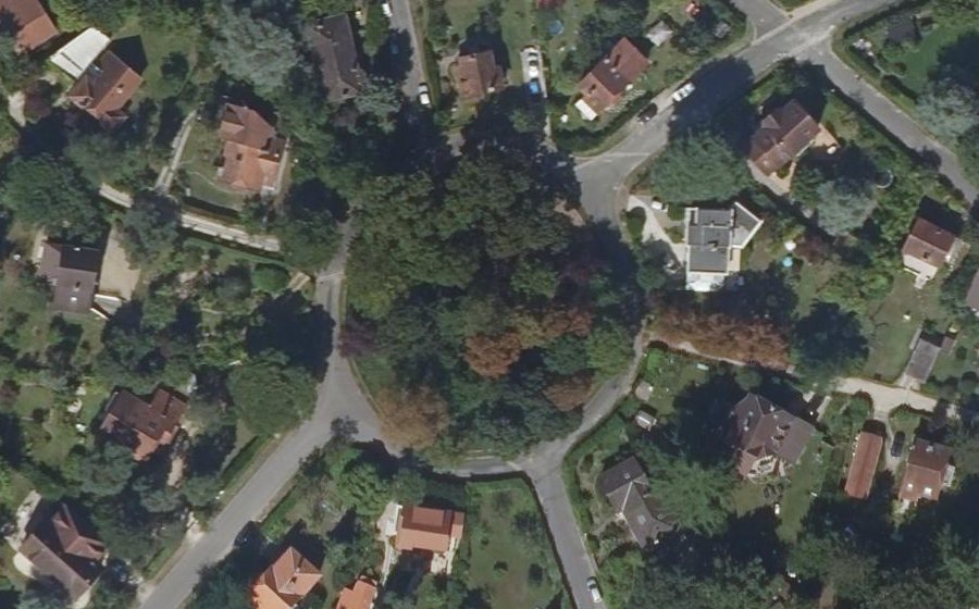 Vue aérienne du Place du Parc