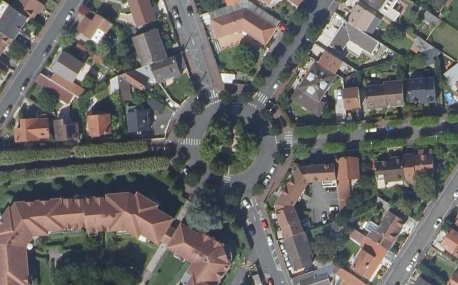 Vue aérienne du Place Guynemer