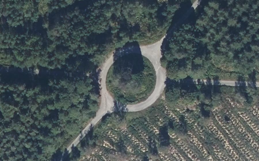 Vue aérienne du Carrefour de la Mine