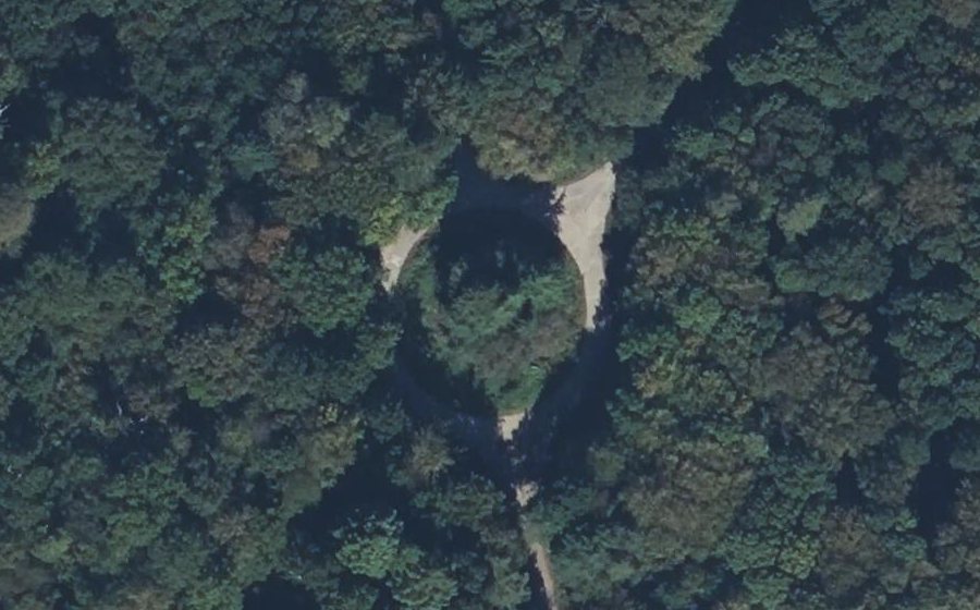 Vue aérienne du Carrefour de la Grande Lune