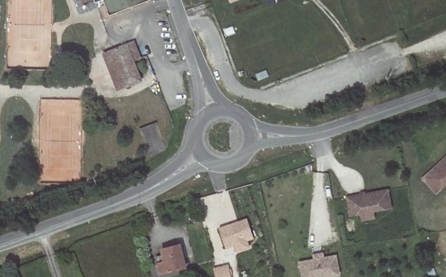 Vue aérienne du Route de Saint-Antonin