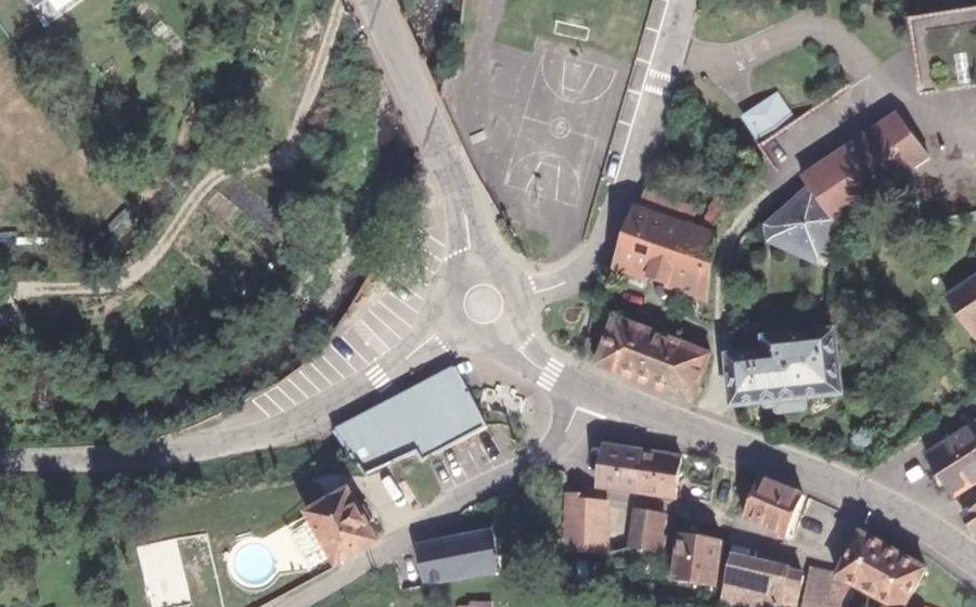 Vue aérienne du Grand'Rue