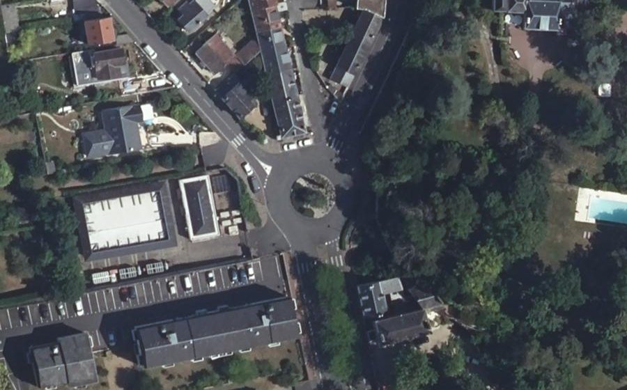 Vue aérienne du Rond-Point de Valls