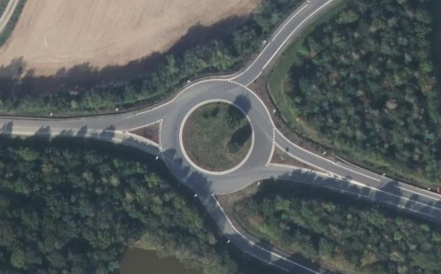 Vue aérienne du Rond-Point de Beaunet