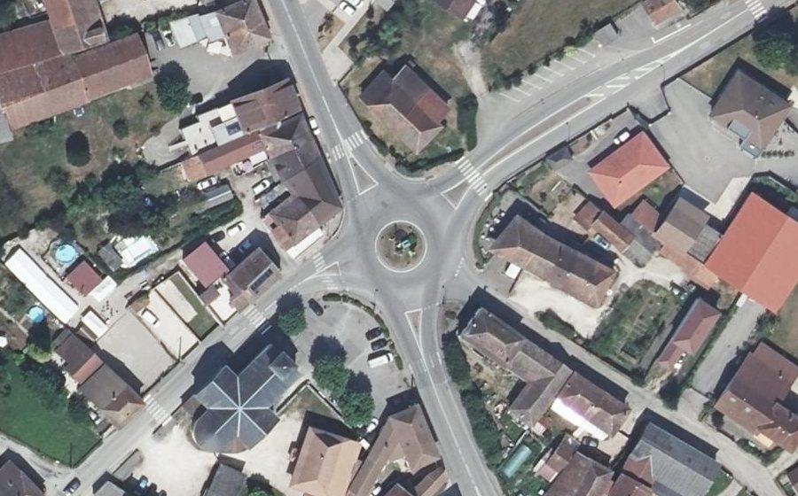 Vue aérienne du Rond-point anonyme n°7970721