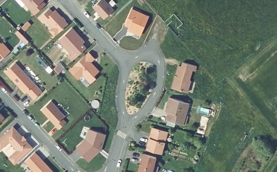 Vue aérienne du Rue des Bergeronnettes
