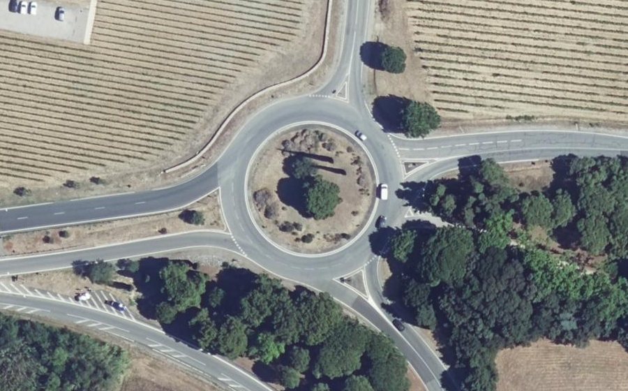 Vue aérienne du Rond-point anonyme n°7984406