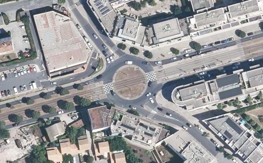 Vue aérienne du Rond-Point de Paris