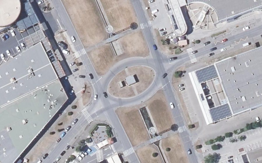 Vue aérienne du Rond-point anonyme n°7985068