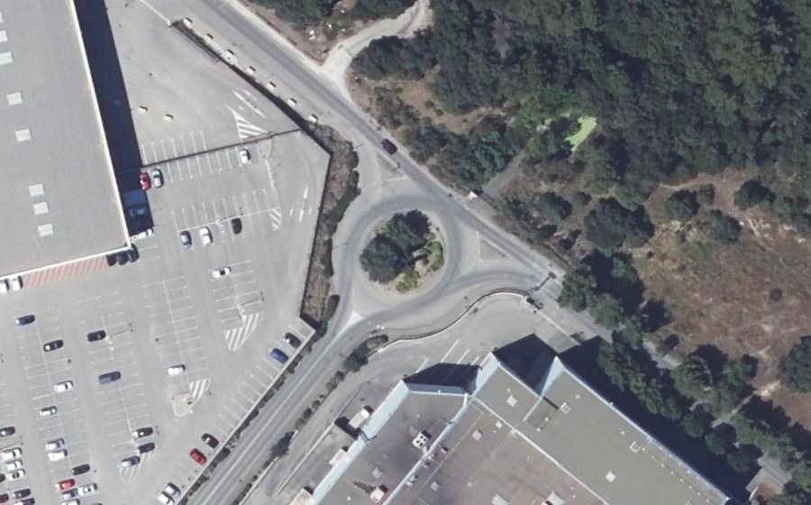Vue aérienne du Rond-point anonyme n°7985162