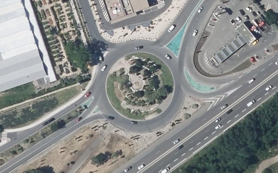 Vue aérienne du Rond-Point Gérard Becq