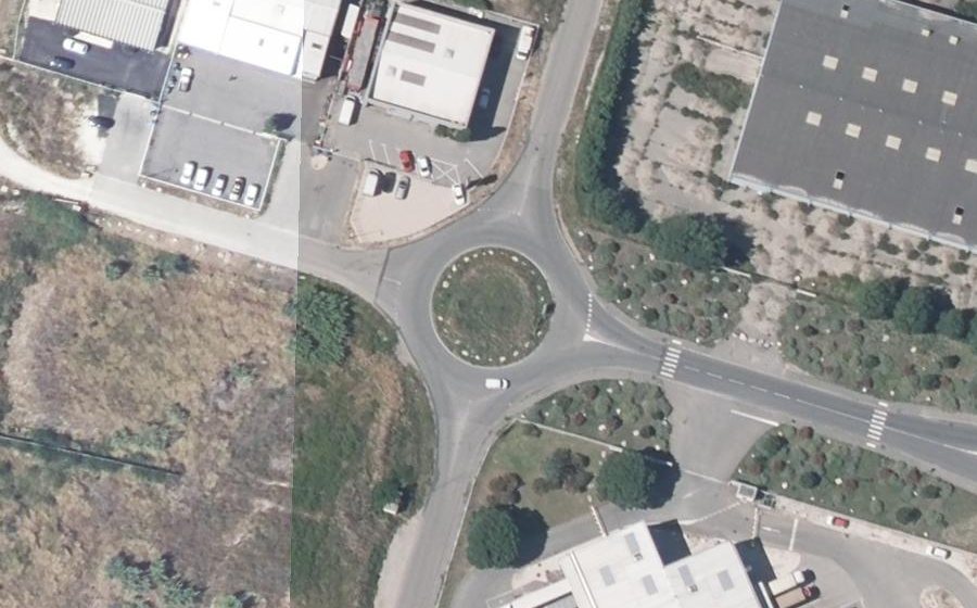 Vue aérienne du Rond-point anonyme n°7986341